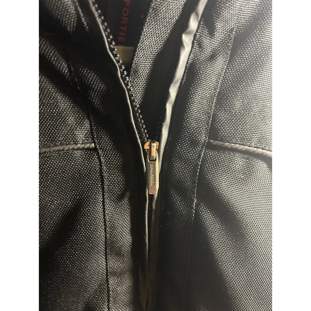 Sportier Boys Black Canvas Bomber Jacket Full Zip Coat Size 4T